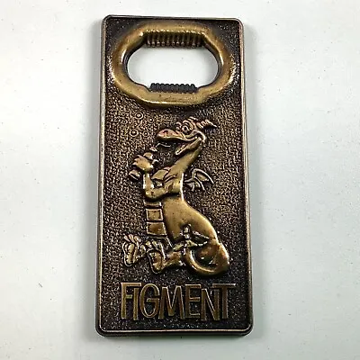 WDW Walt Disney World Epcot Center Figment Bottle Opener 1982 Metal • $56.95