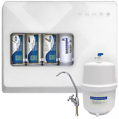 Compact 5-Stage Reverse Osmosis System NSF Certified 50GPD Membrane • $149.99