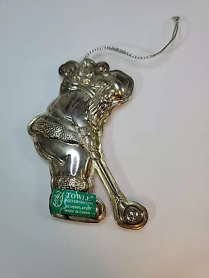 Vintage Towle Silverplated Santa Clause Ornament • $7