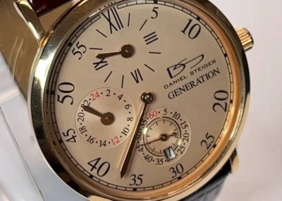 $295 • Buy Vintage 1990's Daniel Steiger Generation Regulator WATCH Automatic 20 Jewels NOS