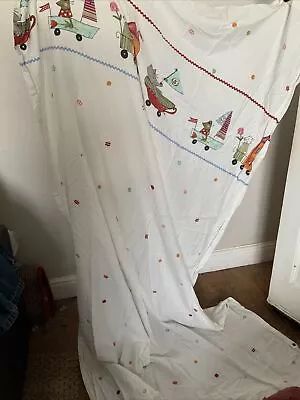 IKEA Childrens Curtains Nursery Cotton Tab Top X 2 Panels Fabler • £5