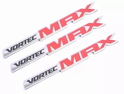 3pcs Vortec Max Emblem Badge For 06-09 Silverado Truck 6.0 Liter Chrome Red • $20.36