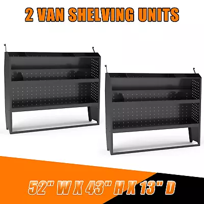 2Pack 52 W Van Shelving For Transit ConnectChevy City ExpressPromaster City • $490.99