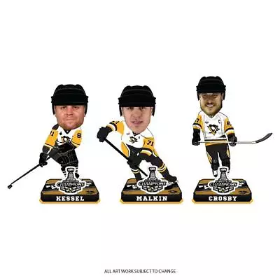 Pittsburgh Penguins 2017 Stanley Cup Mini Bobblehead Set Kessel Malkin Crosby • $57.99