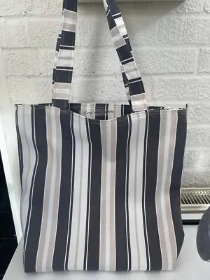 Hand Made Large Reusable Tote Bag 'Stripes' • £10.50