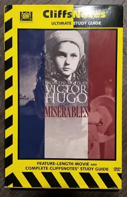 Cliffs Notes Les Miserables Victor Hugo  1935/1952 DVD 2 Versions Plus Notes • $4.99