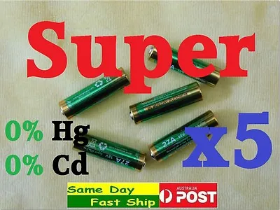 5 X Brand New 27A 12V MN27 L828 A27 B-1 V27GA Alkaline Battery Fast Shipping • $7.98