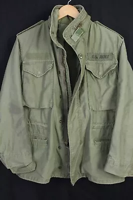 Vintage M65 Field Jacket Mens Medium Short Green Army  Vietnam  OG-107 • $59.50