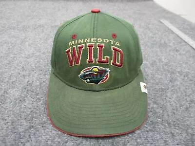 Zephyr Minnesota Wild Baseball Hat Youth Boys Adjustable Green Logo NHL * • $3