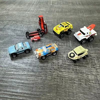 6 Vtg Micro Machines Gallob 1980s Mini Car Rally Monster Truck Thunderbird • $14.99