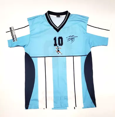 Diego Maradona 2001 Commomerative Argentina Testimonial Jersey Size Large • $129.97