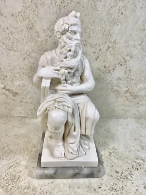 Michelangelo Buonarroti Moses Statue Bonded Marble Sculpture Reproduction  • $90