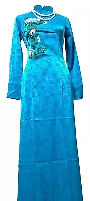 Ao Dai Vietnamese Gam Thieu Hoa • $42