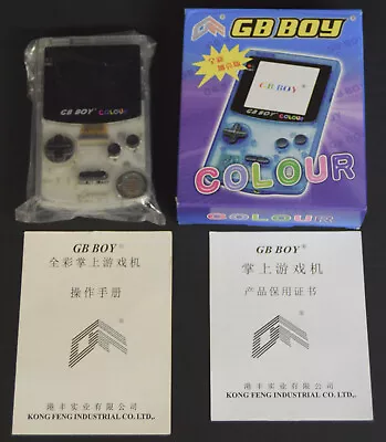 GB Boy Color - Transparent / Gameboy Compatible Console Kong Feng - FAULTY • £23.74