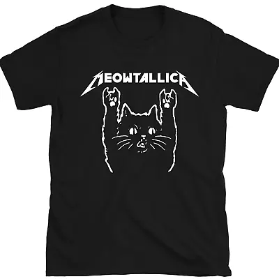 Meowtallica  Metal Cat Funny T-Shirt  Super Gift Idea Tee Cat Lovers • £11.99