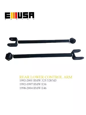 For 92-01 BMW 325/328/M3  92-97  E36  98-04  E46  Rear Lower Control Arms BLACK • $49.75