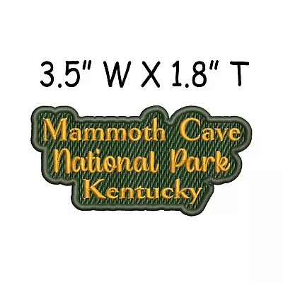 Mammoth Cave National Park Patch Embroidered Iron-on Applique Nature Souvenir • $3.99