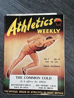 £5.99 • Buy Athletics Weekly May 9th 1953 Featuring Bannister And Peters Outstanding Runs