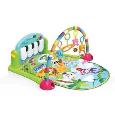 Baby Playmat Activity Gym Fitness Piano Rack Lay & Sit Boy Girl Music Arch Toys • £19.99