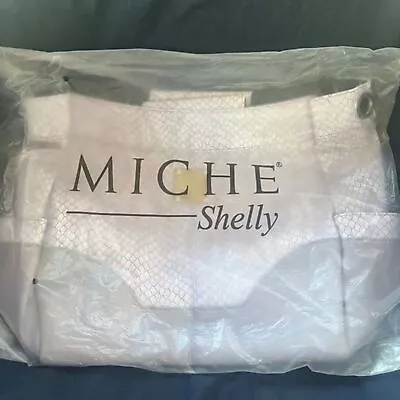 MICHE SHELLY RETIRED Shell Demi NEW Lilac Snakskin Purse Satchel Bag Hobo Tote • $39