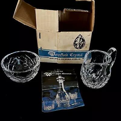 Waterford Crystal Sherburne Sugar Bowl & Creamer Vintage Made In Ireland • $49.90