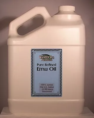 $343.20 • Buy One Gallon American Triple Refined 100% Pure Emu Oil. Creamy White. No Odor.