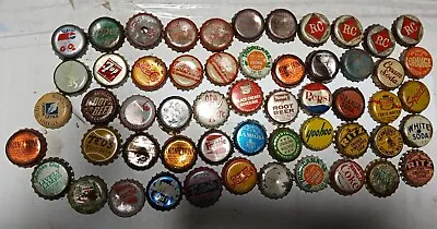 Lot Of 54 Vintage Soda Bottle Caps Cork Lined Dr Pepper Ted's Root Beer Pepsi 7u • $20