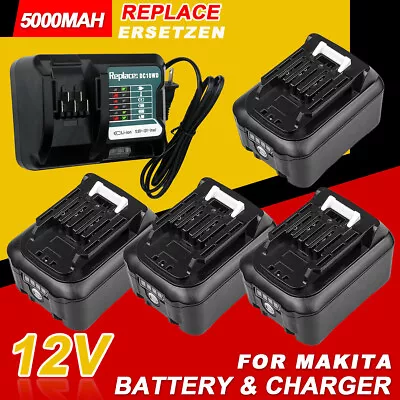 4XBattery+Charger Set 5.0Ah BL1061B 1040B BL1021B DC10WD For Makita 12V 10.8v • $198.01