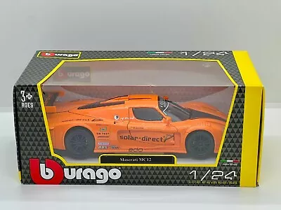 Burago - MASERATI MC12 (Orange) - Die Cast Model Car - Scale 1:24 • $18.66