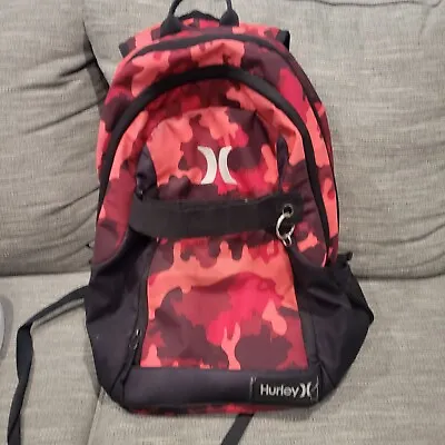 Hurley Backpack  Camo Orange Black Large HZQ005 • $15.99