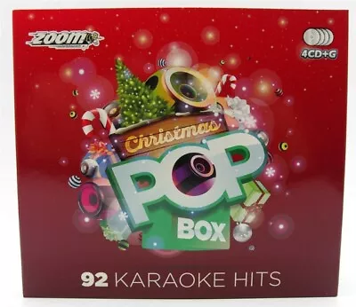 ZOOM KARAOKE Christmas Pop Box Party Pack - 92 Songs (CD+G) CD NEW • £10.25