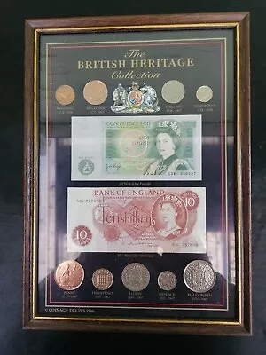 British Heritage Framed Coin And Note Collection • £6.70