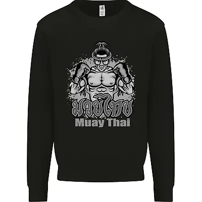 Muay Thai Boxing MMA Martial Arts Kick Mens Sweatshirt Jumper • $20.19