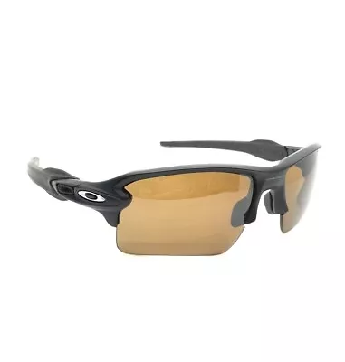 Oakley Flak 2.0 Matte Black Sunglasses Polarized Amber Lens Custom Y1 • $79.99