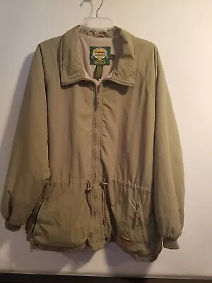 Cabelas Dry Plus System Waterproof Lgt Pea Green XL  Mens Synched Waist Jacket • $32.99