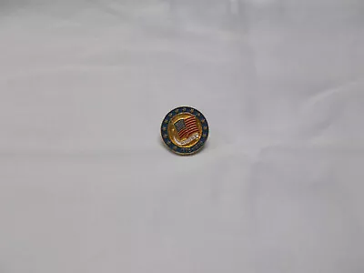 Vintage Moose Lodge 1776 1976 Bicentennial American Flag Lapel Hat  Pin • $5