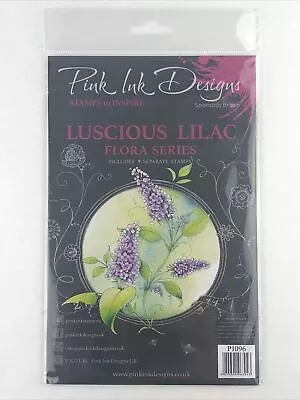 Pink Ink Designs Clear Rubber Stamps LUSCIOUS LILAC Flora Series New • $19.99