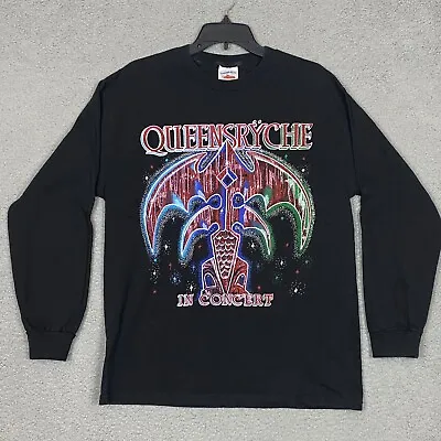 $99.99 • Buy Vintage Queensryche Long Sleeve Adult 90's T-Shirt Black L Tennessee River Tag
