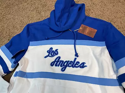 Mitchell & Ness Los Angeles Lakers Head Coach Hoodie Sweatshirt Mens Size XL • $69.99