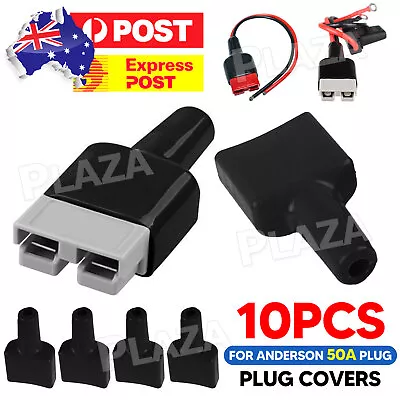 10x Waterproof For Anderson Style 50A Plug Dust Cable Sheath Cover 50A /50AMP • $12.95