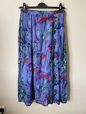 Vintage Laura Ashley Maxi Skirt 27  Waist Floral • £12.99