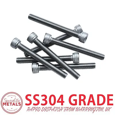 M3 / M4/ M5 Allen Key Cap Socket Screw A2 Grade Stainless Steel UK Made • £4.72