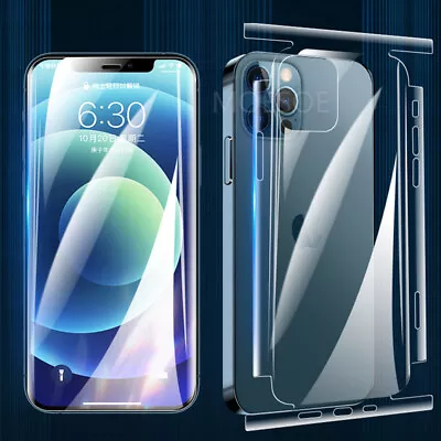 $4.29 • Buy Hydrogel Full Screen Film Protector For IPhone 15 14 Pro Max 13 12 11 XR XS X 8