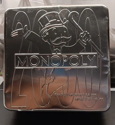 Monopoly Millennium 2000  Edition Tin Parker Bros/Hasbro Board Game COMPLETE • $12.50