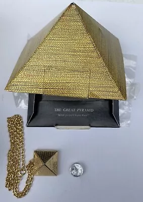 Vintage 1976 Talisman Guild Pyramid Necklace With Original Box & Gift Compass • $89.99