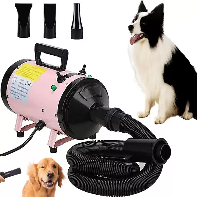 £54.30 • Buy 2800W Pet Dog Hair Dryer Grooming Hairdryer Adjustable Fur Blower Heater Blaster