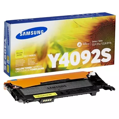 Genuine Samsung CLT-Y4092S Yellow Toner Cartridge 	CLP-310/CLP-315/CLX-3170 • £14.99