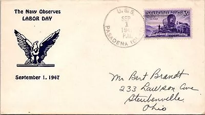 9.1.1947 - Labor Day - USS Pasadena - F40466 • $3.99