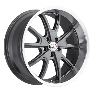 1 New Vision 18X9.5 5x4.75 5x120.65 12 Gunmetal Machined Lip Torque Wheel/Rim • $189