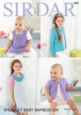 £6.49 • Buy Sirdar Knitting Pattern - Snuggly Baby Bamboo DK, Cardigans And Dresses 4887